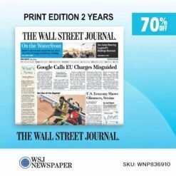 Save 70% on a 2-Year Wall Street Journal Print Subscription.