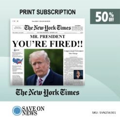 New York Times Print Subscription for 1 Week - 50% Off