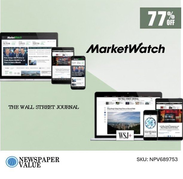 MarketWatch andThe Wall Street Journal (1 Year) – Limited-Time 77% OFF