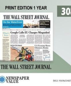 WSJ Renewal | WSJ Print Edition Subscription for 1 Year at 30% Discount