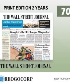 The WSJ Print Edition Subscription for 2 Years with a 70% Discount
