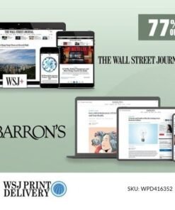 Wall St Jnl and Barron's Newspaper Subscription 2-Year