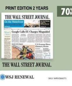 Wall Street Journal Print Edition 2 Years Delivery