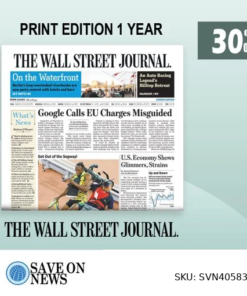 Wall Street Journal Print Subscription with a 80% Off