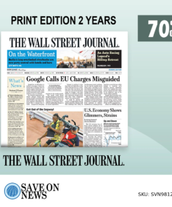 WSJ Print Subscription 2-Year with a 70% Off