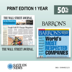 Wall St Journal and Barron's News Subscription for $480